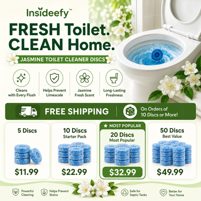 Jasmine Toilet Cleaner Tablets – Limescale & Odour Control