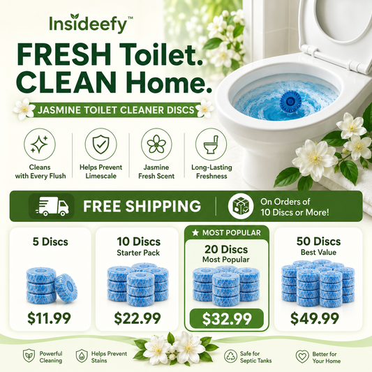 Jasmine Toilet Cleaner Tablets – Limescale & Odour Control